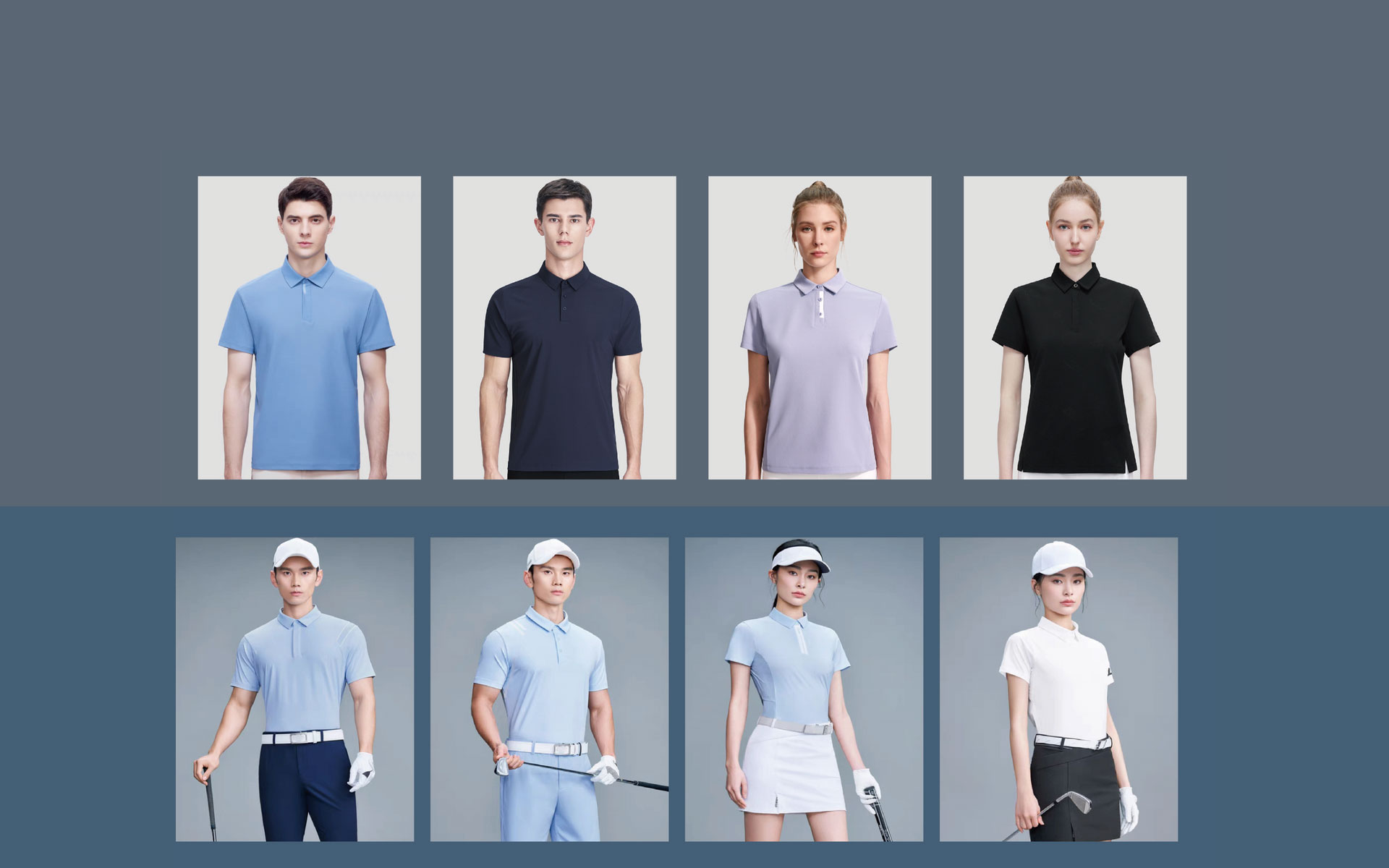 Polo shirt product collection